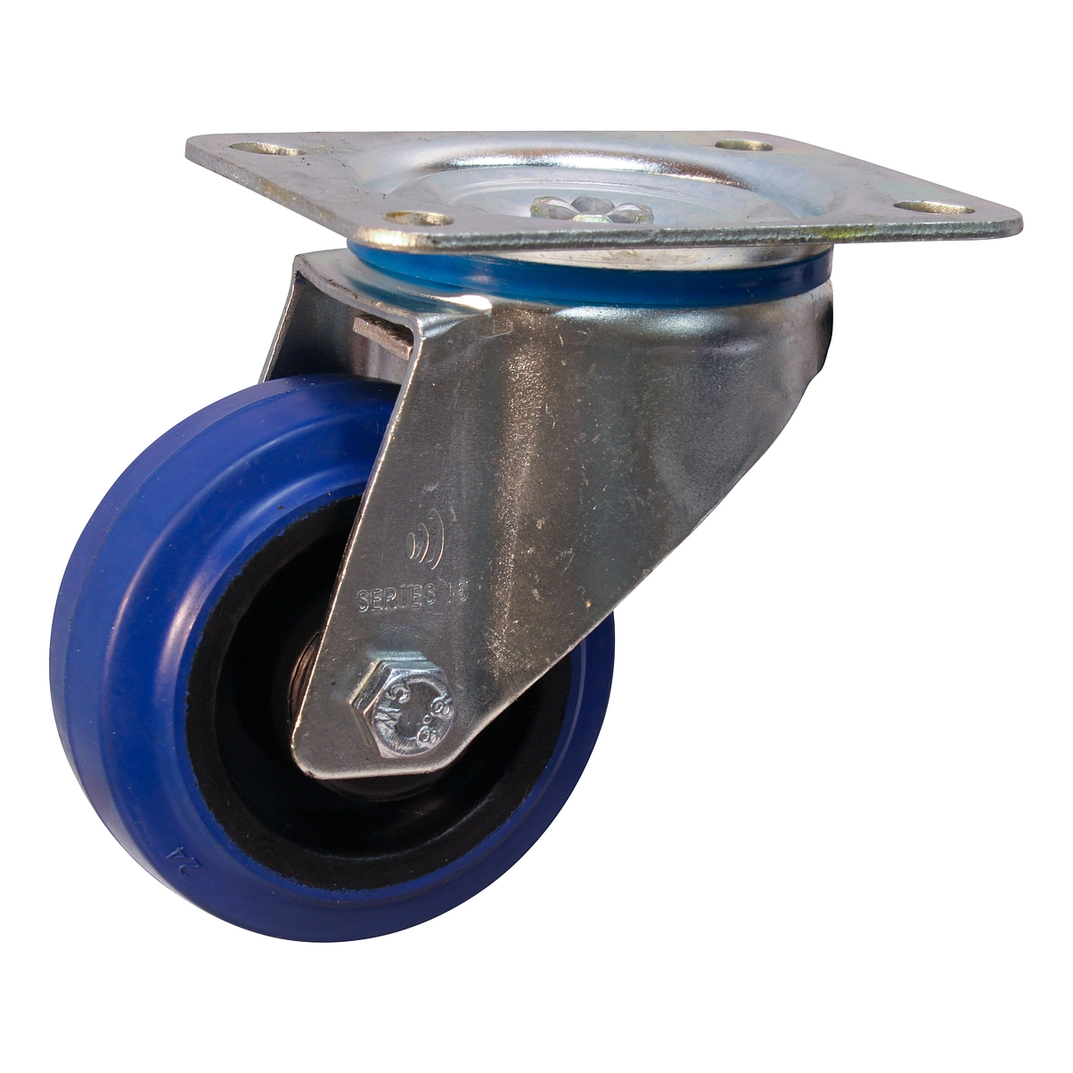 Zwenkwiel 80mm serie 13 ᠆ 15 | Plaatbevestiging | Rollager