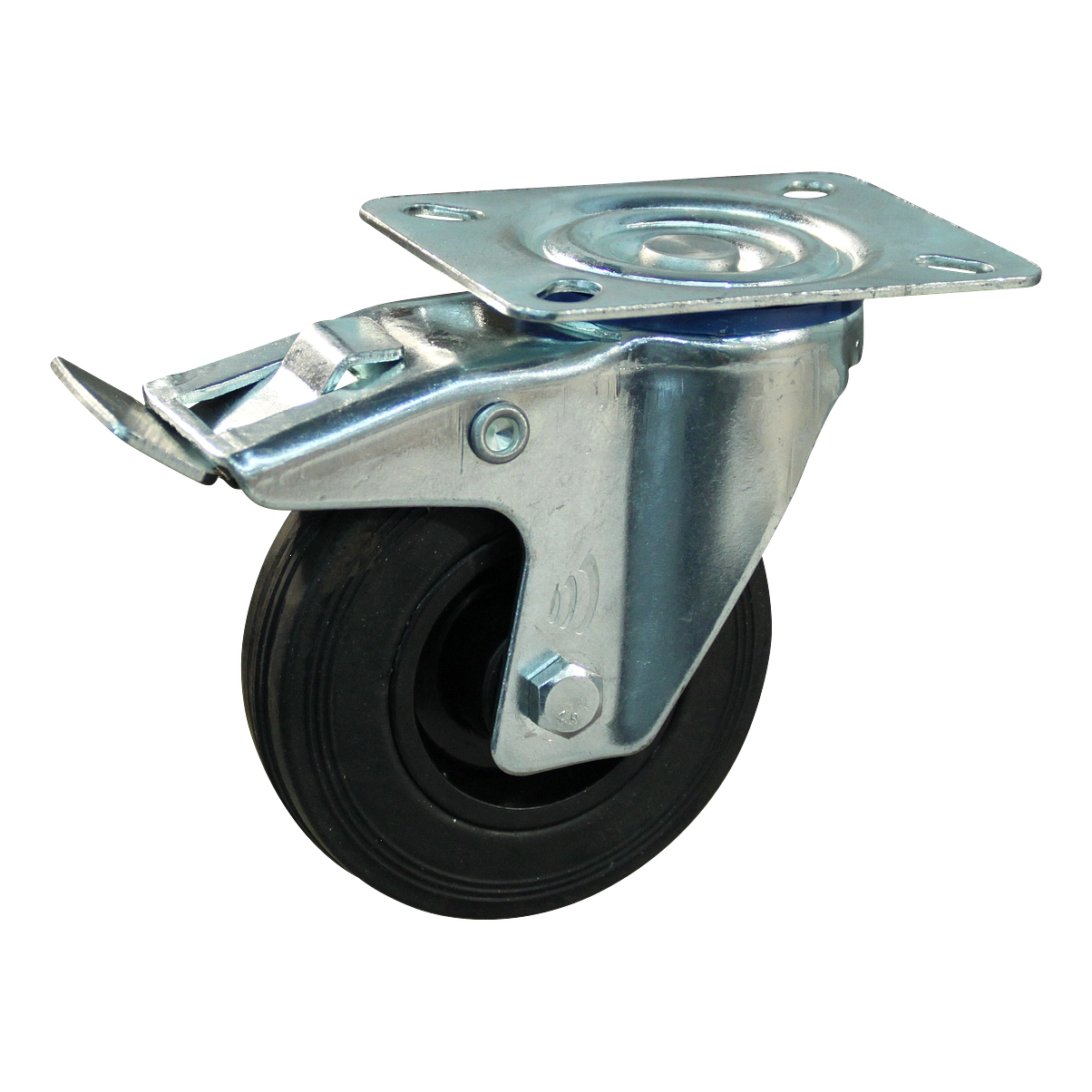 Zwenkwiel geremd 100mm serie 01 - 13 | 4010