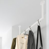Garderobestang wit U-vorm Ø32
