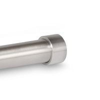 RVS garderobestang Ø25 (blind)
