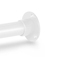 Witte garderobestang Ø32