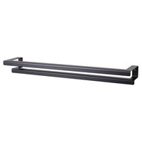 LIROdesign handdoekenrek dubbel Stockholm zwart - M