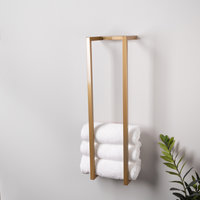LIROdesign handdoekenrek wand Stockholm goud - L