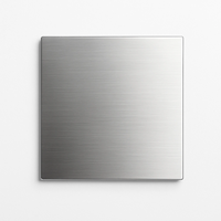 RVS vierkante plaat  10x10x2mm (set van 2 stuks)