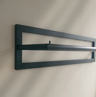 LIROdesign kapstok Berlijn - wandkapstok zwart - 80cm