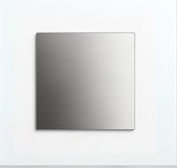 RVS vierkante plaat  15x15x3mm (set van 2 stuks)