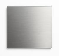 RVS vierkante plaat 45x45x3mm (set van 2 stuks)