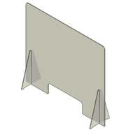 Kunststof kuchschot 800x700mm