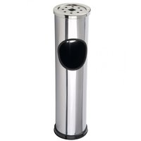 Afvalbak & asbak rvs 565x145mm