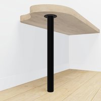 Tafelpoot zwart rond