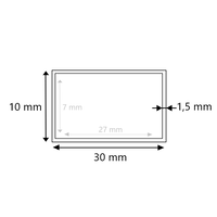 Brute Inox koker 30x10x1.5