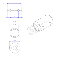 Flens Ø15 wit (blind)