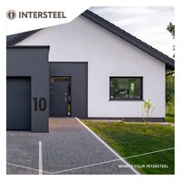 Intersteel Huisnummer 6 XL hoogte 30 cm rvs/mat zwart