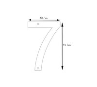 LIROdesign – Huisnummer cortenstaal – Nr. 7