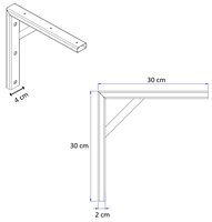 LIROdesign plankdrager Lissabon wit