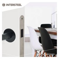 Intersteel Woningbouw magneet klavier dag- en nachtslot 55mm, voorplaat afgerond rvs